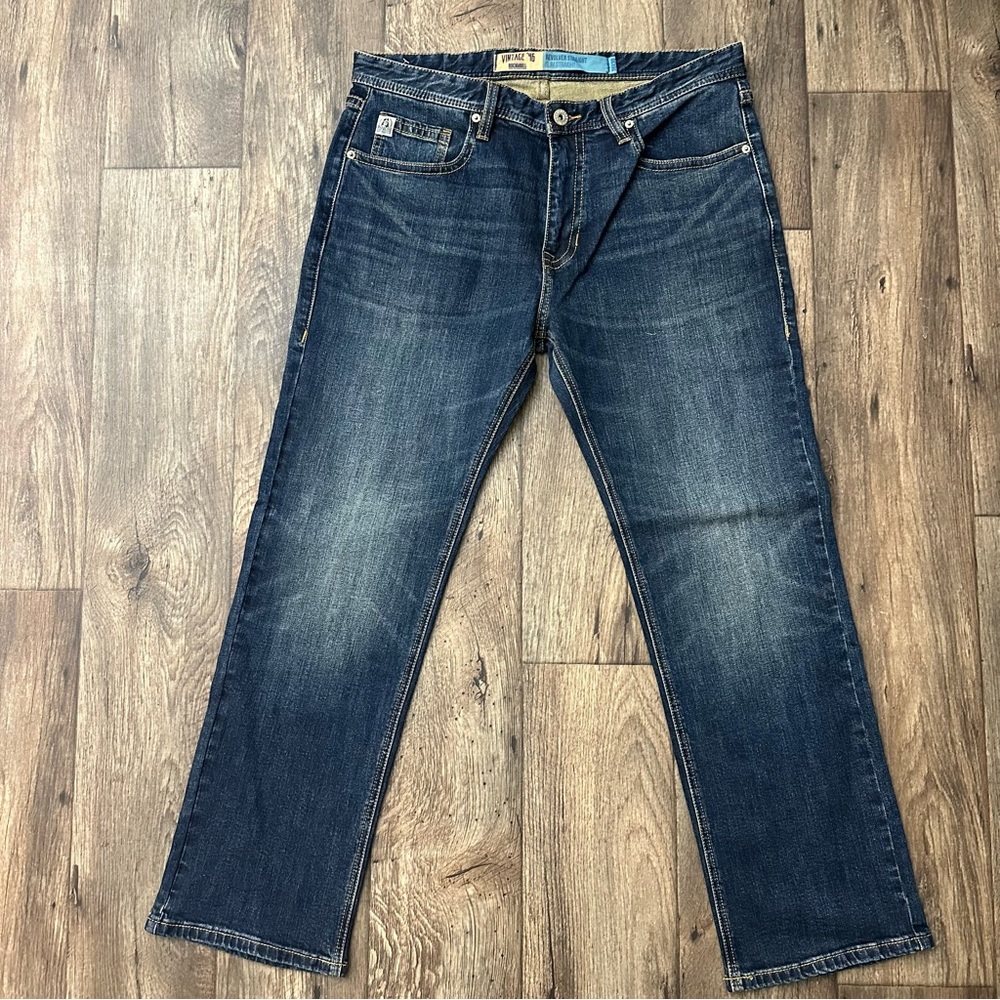 Rock & Roll Dale Brisby Edition Vintage 46 Revolver Straight Cowboy Jeans 36x30